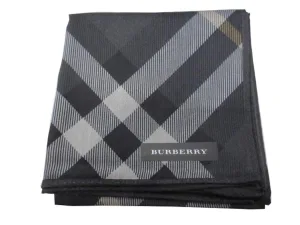 BURBERRY／バーバリー 紳士メンズハンカチ ブラックチェック