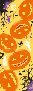 Airashika／あいらしか 注染手ぬぐい『ハロウィンパンプキン』 かぼちゃ