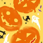 注染手ぬぐい『ハロウィンパンプキン』 かぼちゃ