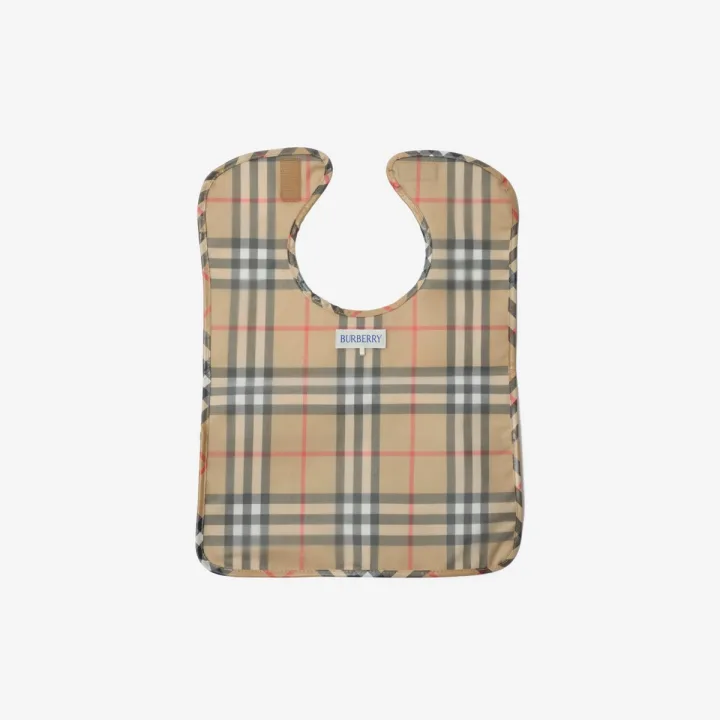 Burberry／バーバリー チェック コーティングコットン ビブ