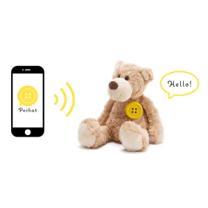 Pechat／ペチャット ぬいぐるみをおしゃべりにするボタン型スピーカー
