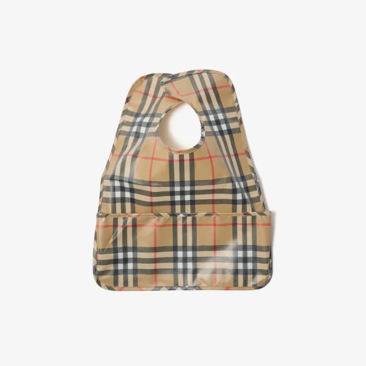 Burberry／バーバリー チェック コーティングコットン ビブ