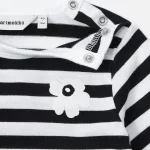 Marimekko／マリメッコ Vinde Tasaraita Unikko ロンパース