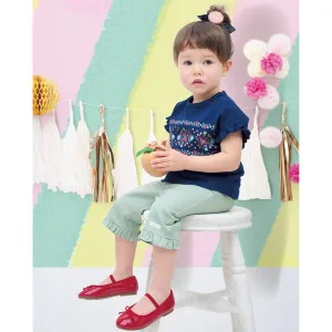Combimini／コンビミニ ストレッチツイルフリルハーフパンツ