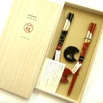 宵待月・夫婦箸と箸置き 華桜セット 桐箱入り