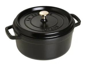 staub／ストウブ ココット ラウンド 20cm ブラック