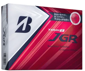 BRIDGESTONE／ブリヂストン TOUR B JGR マットレッド ゴルフボール(12球入り)