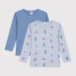 プリント長袖Tシャツ2枚組