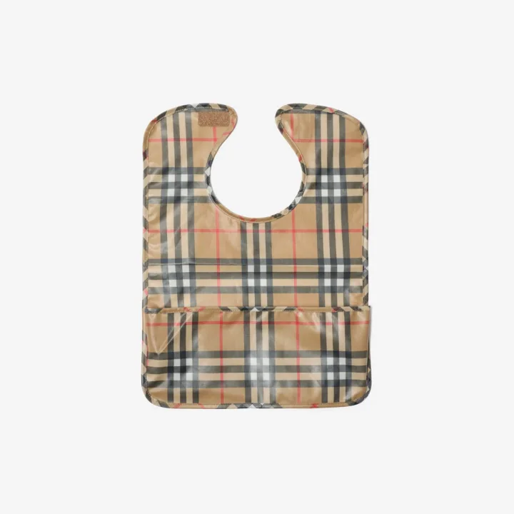 Burberry／バーバリー チェック コーティングコットン ビブ