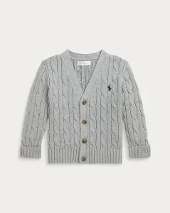 RALPH LAUREN BABY／ラルフローレン ベビー ケーブルニット コットン Vネック カーディガン