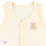 西松屋 メッシュオーガニックコットンノースリーブ前開きロンパース肌着（2枚組）