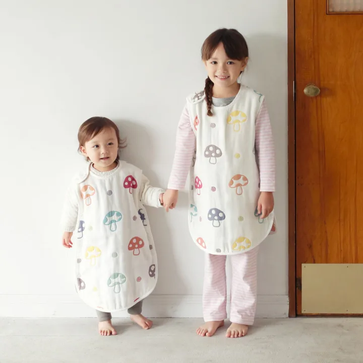 10mois シャンピニオン スリーパー ベビーサイズ（ふくふくガーゼ）