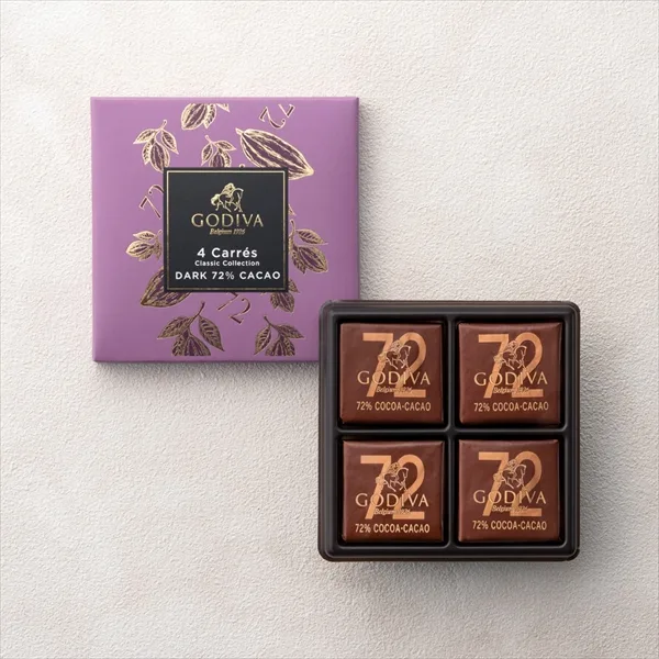GODIVA カレ 72% ダーク(4枚入)
