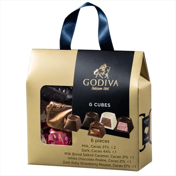 GODIVA G キューブ アソートメント(6粒入)