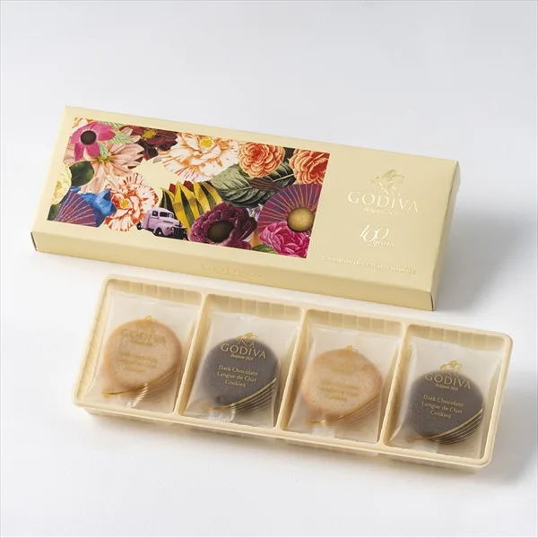 GODIVA 100周年 ラングドシャクッキー アソートメント(8枚入)