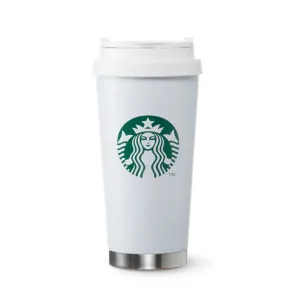 Starbucks／スターバックス ステンレスロゴタンブラー マットホワイトグランデ