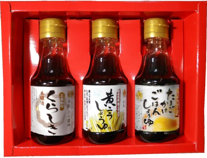 料理に合わせて使い分けできる3種の醤油