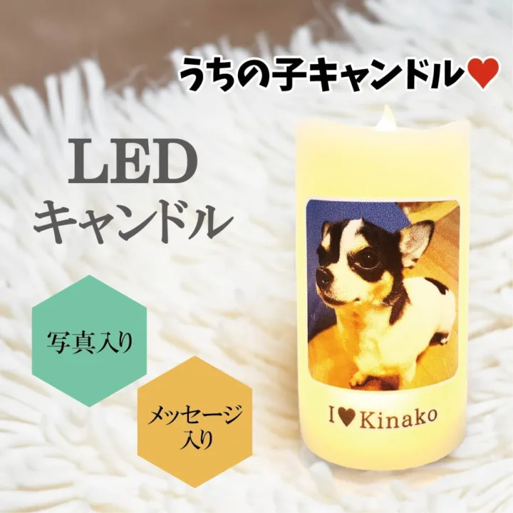 カメヤマキャンドル 写真入りLEDキャンドル(名入れ)