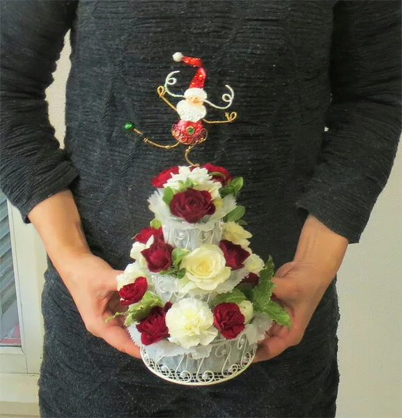 3段重ねなので、あるだけでスタイリッシュなクリスマスに