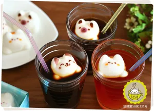 Latte／ラテ マシュマロ「ラテマル」3個 お絵かきマカロン動物っこ2個