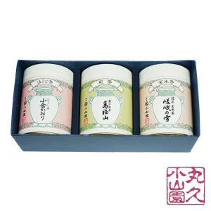 丸久小山園 宇治銘茶ギフト ほうじ茶「小倉かおり」 濃口煎茶「萬福山」 玄米茶「嵯峨の雪」