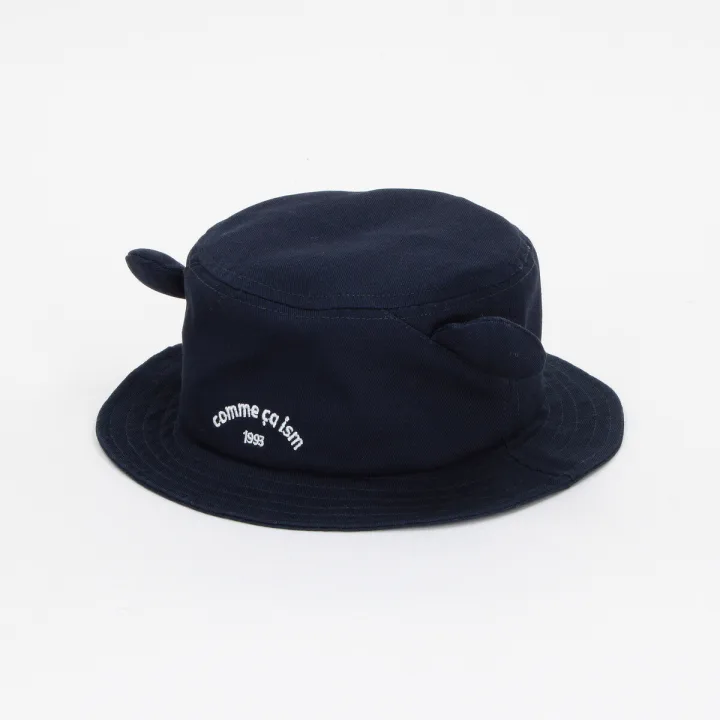 COMME CA ISM/コムサイズム ロゴ刺繍入り 耳付きハット
