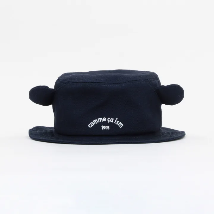 COMME CA ISM/コムサイズム ロゴ刺繍入り 耳付きハット