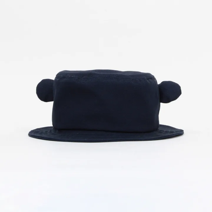 COMME CA ISM/コムサイズム ロゴ刺繍入り 耳付きハット