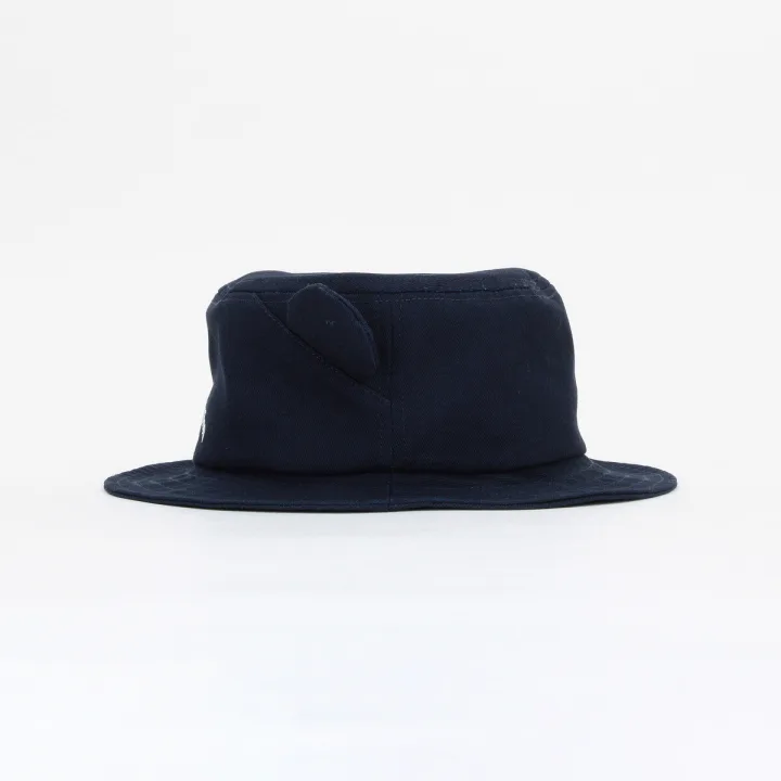 COMME CA ISM/コムサイズム ロゴ刺繍入り 耳付きハット