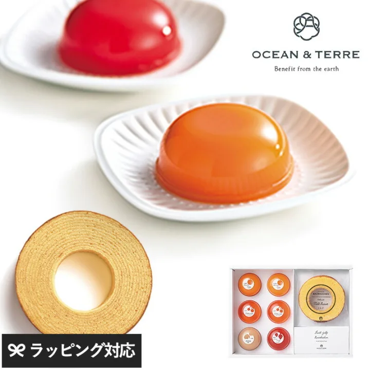 OCEAN & TERRE 北海道ミルクバームクーヘン & Premiumフルーツゼリー
