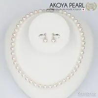 宇和島あこや真珠 花珠 パール ネックレス イヤリング フォーマルセット