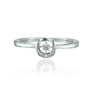 STAR JEWELRY／スタージュエリー K18 DIAMOND HORSESHOE RING