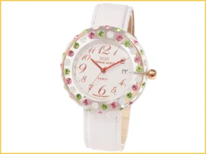 bonbon watch／ボンボンウォッチ rainbow クリスマス限定・ピンク・ペリドット・メタリックピンクゴールドデリエ