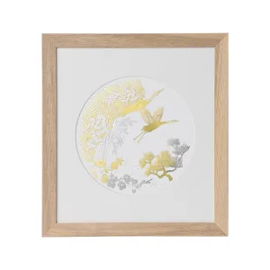 GINZA TANAKA／ギンザタナカ プラチナ箔アート 「双鶴」