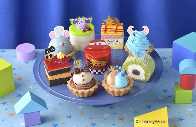 ピクサーのキャラがケーキになって大集合！ 銀座コージーコーナー ｢ピクサー・デザインのスイーツ｣