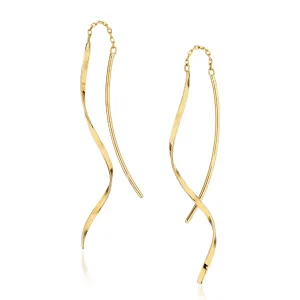 STAR JEWELRY／スタージュエリー K10 ピアス THREADER PIERCED EARRINGS
