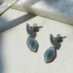 ダブルヘキサゴンのつやつやミニピアス
