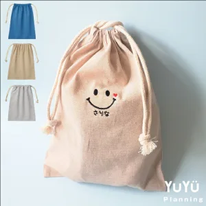 YuYu Planning／ユーユープランニング 名前入りにこちゃん巾着袋