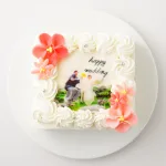 お花の写真ケーキ