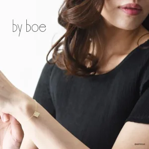 by boe／バイボー スクエアプレート ブレスレット