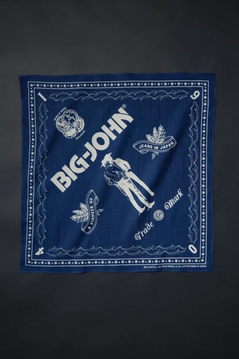 BIG JOHN（ビッグジョン） BIGJOHN INDIGO BANDANA