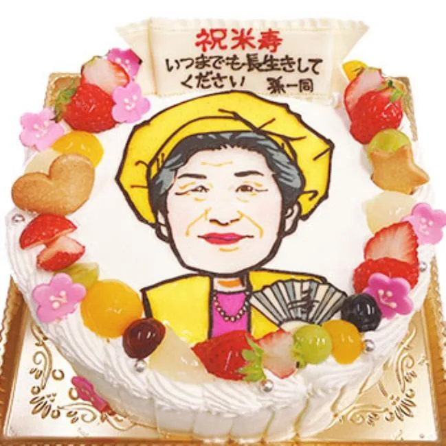そっくり！「似顔絵ケーキ」