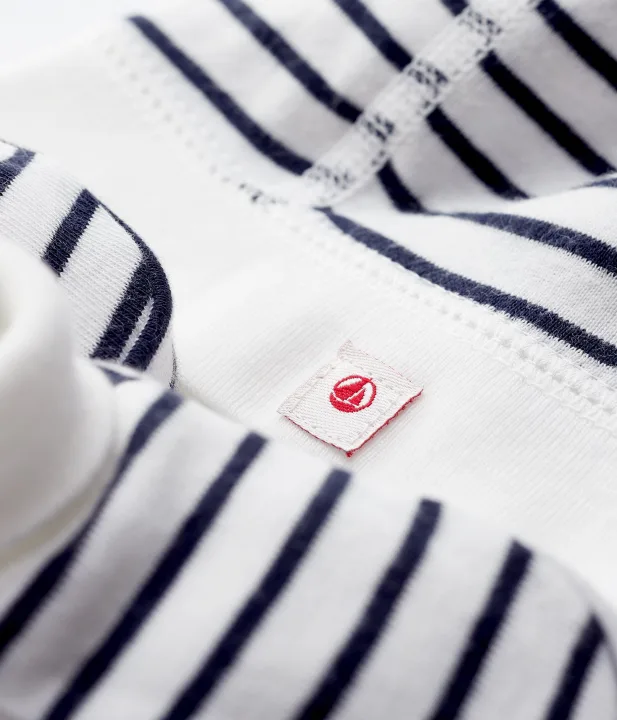 Petit Bateau/プチバトー ベビーキャップ&ブーティセット