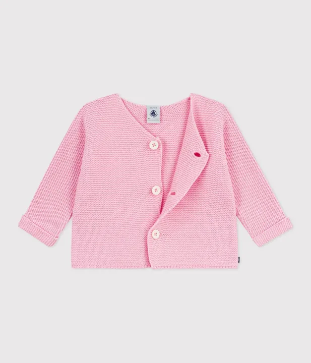 Petit Bateau/プチバトー ガーター編みニットカーディガン