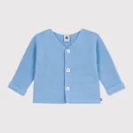 Petit Bateau／プチバトー ガーター編みニットカーディガン