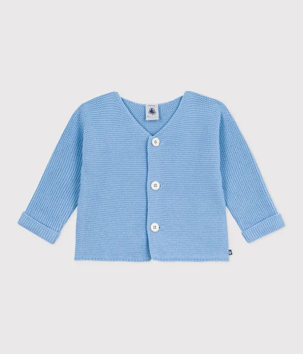 Petit Bateau/プチバトー ガーター編みニットカーディガン