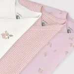 Petit Bateau／プチバトー プリント半袖あわせボディ３枚組