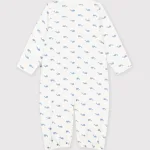 Petit Bateau／プチバトー 衿つきプリント２ウェイロンパース