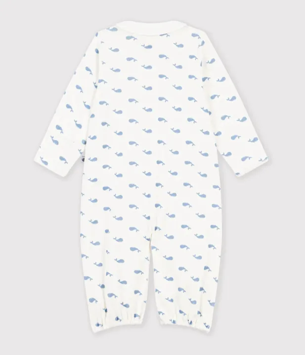 Petit Bateau/プチバトー 衿つきプリント2ウェイロンパース