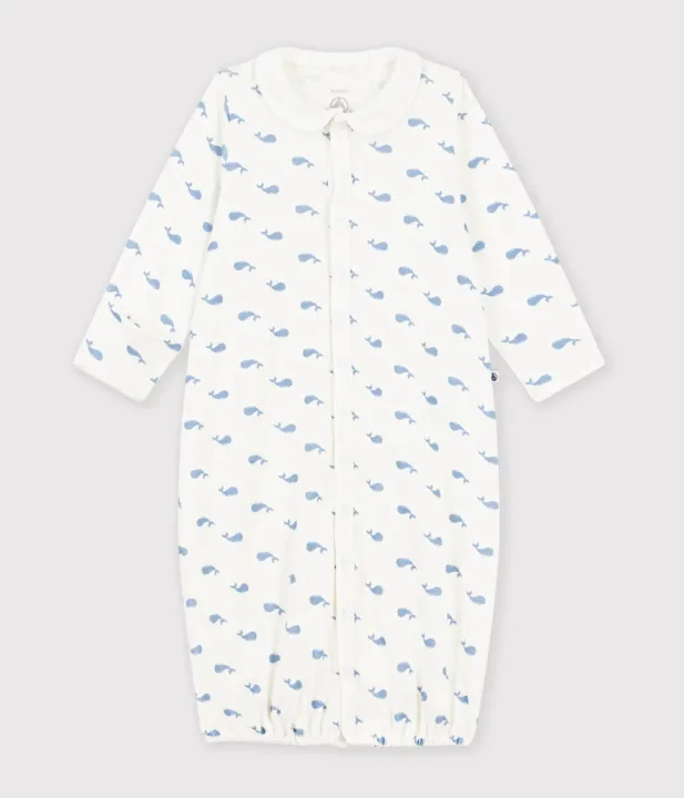 Petit Bateau/プチバトー 衿つきプリント2ウェイロンパース
